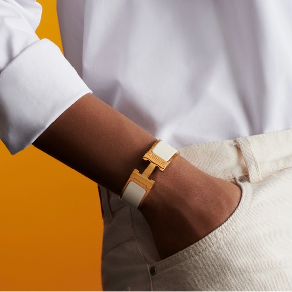 HERMES Clic Clac H bracelet 💯 AUTHENTIC - Picture 3 of 9